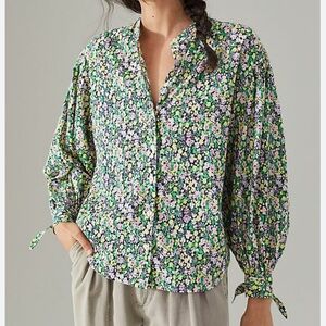 Maeve Multicolor Floral Blouse (Ashleigh Puff Sleeve)